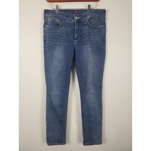 NYDJ Ankle Length Jeans 8 Womens Mid Rise Skinny leg Medium Wash Bottoms - £16.16 GBP