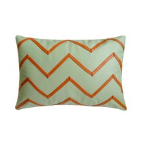 Rosalind - Mint Green Faux Leather Lumbar Pillow Cover - £24.76 GBP+