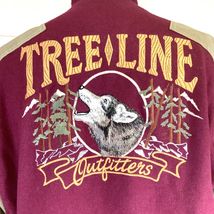 Vtg Treeline Outfitters Red Tan Jacket Coat Mens Sz M Embroidered Wool C... - $69.00