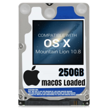 macOS Mac OS X 10.8 Mountain Lion Preloaded on 250GB Sata HDD - $24.99