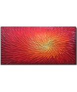 Amei Art Paintings, 24 X 48 Inch 3 Dimensional Hand-Painted Artwork, Abs... - £136.29 GBP