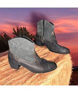 Munro Laramie Western Ankle Boots Booties Women 8 Mottled Gray Leather S... - $712.07 MXN