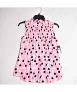 Crown &amp; Ivy Women&#39;s Tank Top Blouse Polka Dots Size Extra Small Pink Navy - $551.78 MXN