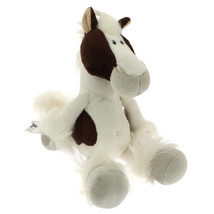 NICI Horse Pied White &amp; Brown Stuffed Animal 10 inches 25cm - £20.70 GBP