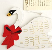 Swan Christmas Ornament 1984 NOS With Tag Winterthur Museum Vintage E38 - £19.60 GBP