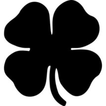 2x Four Leaf Clover Vinyl Decal Sticker Different colors &amp; size for Car/Window - £3.47 GBP+