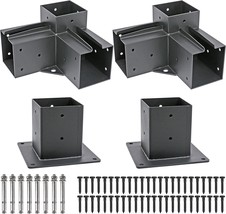 Deck Man 4X4(Actual Size: 3.5X3.5Inch) Stainless Steel 3-Way Right, 2 Pack - £137.45 GBP