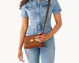 Fossil Gabriella Brown Leather Flap Crossbody Bag SHB3037210 NWT $200 Re... - $88.10