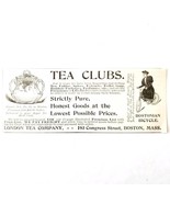 1897 London Tea Company Advertisement Victorian Bostonian Bicycle ADBN1A5 - $368.72 MXN 1897 London Tea Company Advertisement Victorian Bostonian Bicycle ADBN1A5 - $368.72 MXN