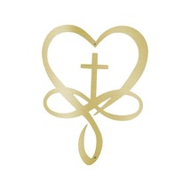 Customizable Love Infinity Cross - Steel Sign - Personalized Metal Sign - £56.65 GBP+