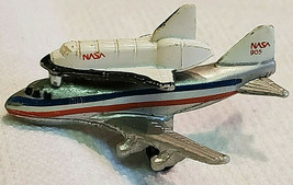 Vintage 1987 Galoob Hard Plastic NASA 905 Plane and NASA Planet Shuttle - £7.69 GBP