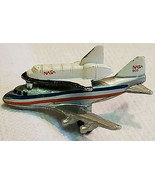 Vintage 1987 Galoob Hard Plastic NASA 905 Plane and NASA Planet Shuttle - £7.74 GBP