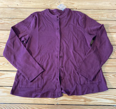 Isaac Mizrahi Live NWOT Women’s Button front cardigan size S Purple BS - £13.87 GBP