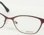 Innotec 4701 1674 Weinrot/Rot Demi Brille Brillengestell 52-16-140mm Japan - $101.06