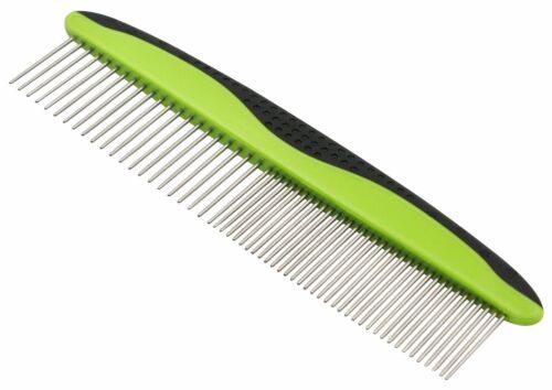 Pet Life ® Grip Ease&#39; Wide and Narrow Tooth Grooming Pet Comb - $14.99