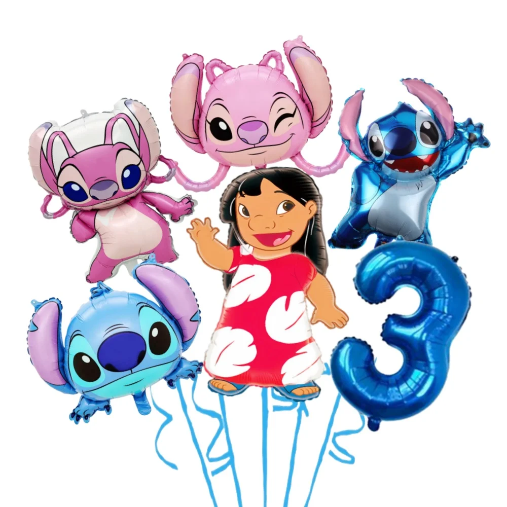Stitch Tableware Lilo and Stitch Girl Birthday Decoration Party Supplies -6PCS-3