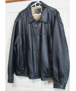 The Original James Dean Authentic Classic Black Leather Jacket Coat XXL - $19.79