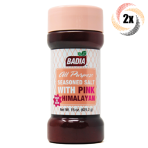 2x Shakers Badia All Purpose Seasoned Salt With Pink Himalayan | 15oz | MSG Free - £17.40 GBP