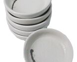 Pack Of 6 Ceramic Yukino Hana Soy Sauce Oil Condiment Round Dishes Bowls... - $21.99