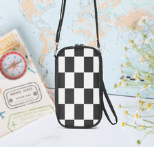 Unisex | Checkered Crossbody/Wristlet Wallet | Free Ship - $25.00