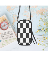 Unisex | Checkered Crossbody/Wristlet Wallet | Free Ship - $465.79 MXN