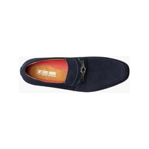 Stacy Adams Ravelle Moc Toe Bit Slip On Shoes Navy Suede 25680-415 image 5