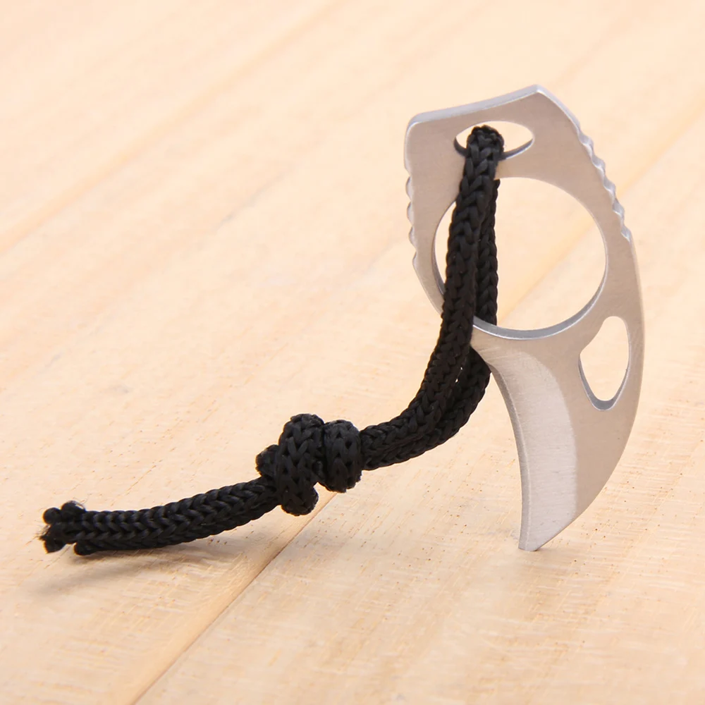Outdoor Camping Carabiner Survival Finger Claw Knife Hook Fixed Ring Car... - £7.97 GBP