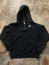 Nike Sportswear Boys Black Hooded LS 1/2 Zip Pullover Jacket!(Md) - $19.79