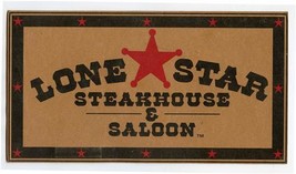 Lone Star Steakhouse &amp; Saloon Menu 1993 Legend of Rosita and Kincade - £14.24 GBP