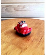 Vintage Disney Mickey Minnie Mouse 1991 Wind Up Red Car Toy Burger King - £14.94 GBP