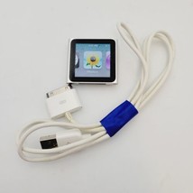 Apple iPod nano (6th Generation) AM/FM Silver 8GB Bundle Tested  - £29.85 GBP