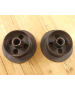 2 Mining Ore Car Mine Cart Wheels Cast Iron 5 3/4&quot; Diameter *READ DESCRI... - $54.45 CAD
