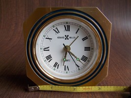 Howard Miller model Brass Desk alarm Clock Works - £27.48 GBP