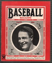 Baseball Magazine 4/1935-Lou Gehrig-Max Carey-MLB-pix-info-FN - £384.70 GBP