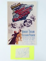 Robert Taylor Signed 2x3 Index Card Cut &amp; Photo Many Rivers to Cross, Au... - $49.49