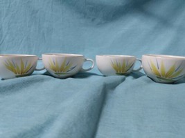 Vnt Winfield China Bird of Paradise Coffee Tea Cups Set of 4 Bone China MCM - £16.62 GBP