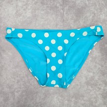 Arizona Jeans Company Blue Polka Dot Cheeky Medium Bikini Bottom Swimwear - $35.00