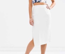 KEEPSAKE Womens Skirt All You Need Relaxed Fit Elegant Stylish White Size S - £33.68 GBP