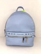 New Michael Kors Kenly Backpack Bag Light Sky Blue Silver Studs Medium Zip B3M - £93.95 GBP