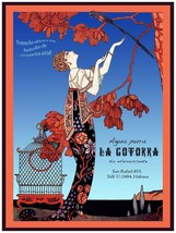 4320.Agua Pura.La Cotorra.Woman with bird on tree.POSTER.decor Home Office art - £13.66 GBP+