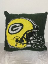 Green Bay Packers Needlepoint Throw Pillow 15&quot;x15&quot; - £8.34 GBP