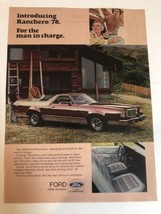 Ford Ranchero Vintage 1978 Print Ad Advertisement PA9 - $8.90