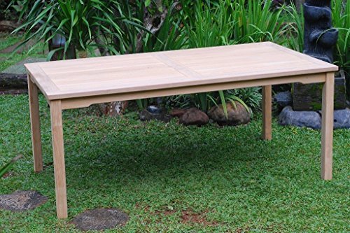 Primary image for Premium Grade A Teak 48 x 35 Rectangular Table,from Indonesian Plantations, 5 Yr