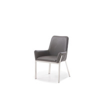 Modrest Robin Modern Grey Bonded Leather Dining Chair - £321.03 GBP