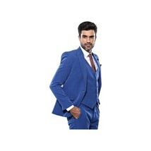 Men 3 Piece Suit WESSI by J.VALINTIN Extra Slim Fit JV3 Light Blue TURKEY USA image 4