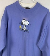 Vintage Joe Cool Sweatshirt Peanuts Snoopy Embroidered Crewneck Large 90s - £31.44 GBP