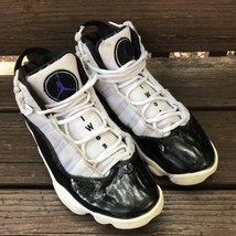 Air Jordan Mens 6 Rings Concord Basketball Shoes 322992-104 White Black Size 8 - £31.97 GBP