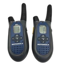 Motorola Talkabout FV500 Two-Way Radios Pair Blue/Gray Tested Working - $20.25