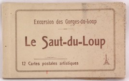10 Photo Postcards Le Saut-du-Loup France Frederic Laugier Sepia Booklet - £3.93 GBP