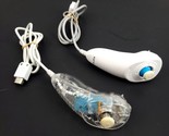 (Lot Of 2) Nyko Clear See through &amp; White Nunchuck for Nintendo Wii  - $16.73